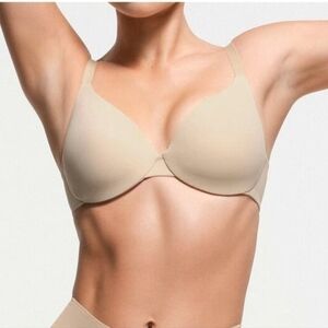 SKIMS NWT Smoothing Intimates Full Coverage Lightly Lined Bra - Clay Beige 34B